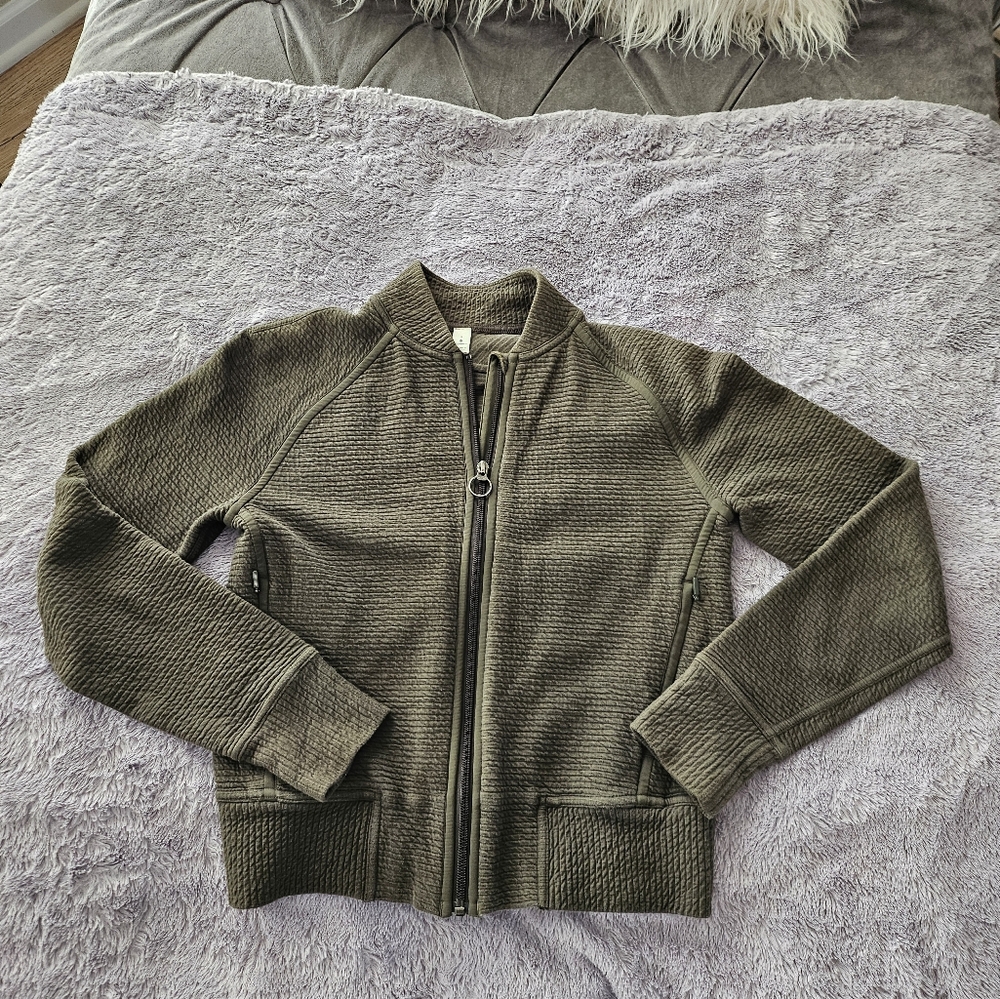 Lululemon Athletica Green Cardigan Sweater